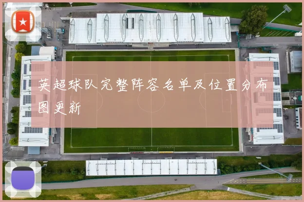 英超球队完整阵容名单及位置分布图更新
